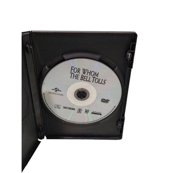 Vntg 1940 For Whom The Bell Tolls DVD Gary Cooper Ingrid Bergman Classic Film Un - Picture 3 of 7